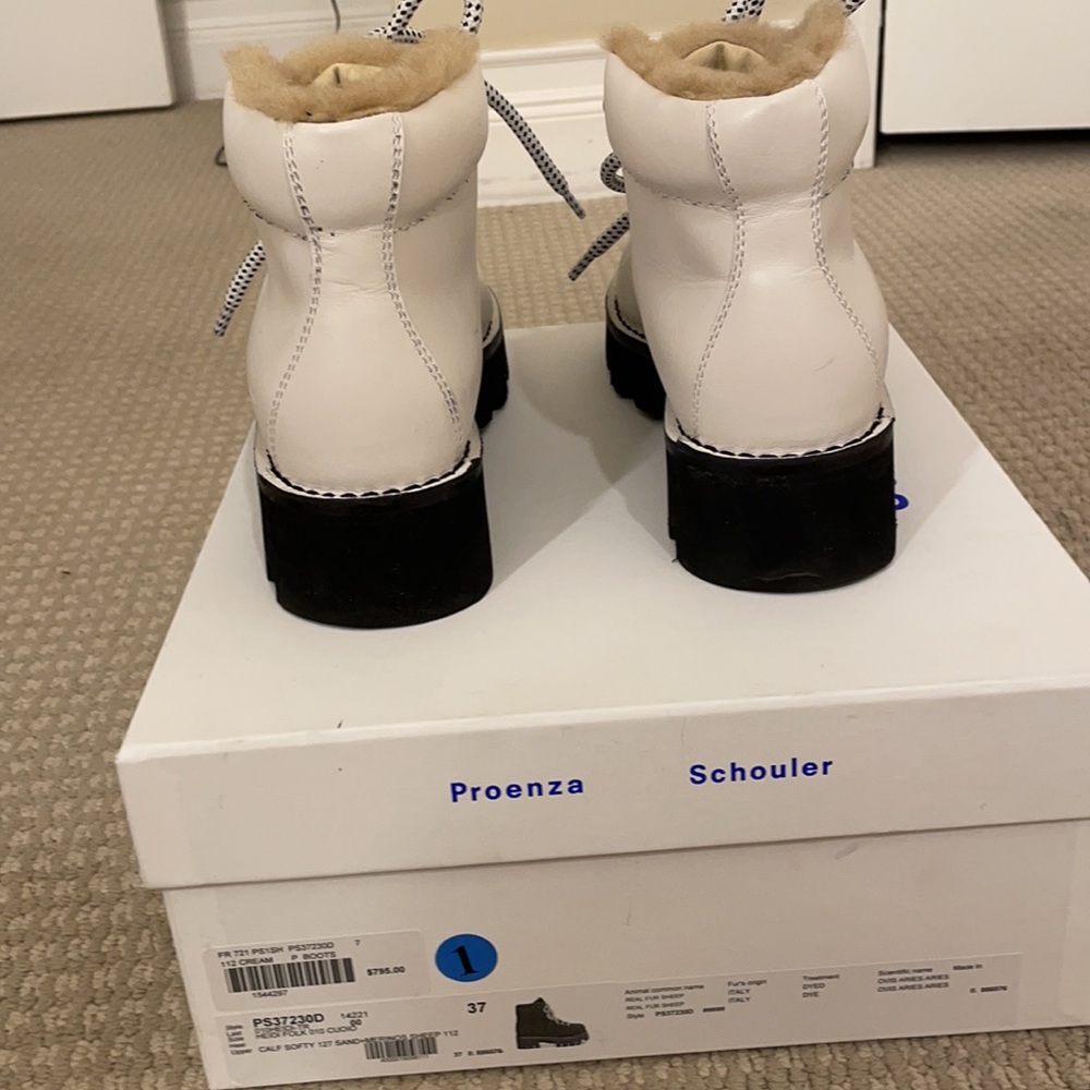 Proenza Schouler Shearling Hiking Bootie $795 - Picture 12 of 12